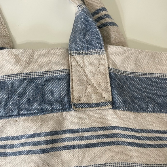 Ralph Lauren Polo cotton/lien carryall tote - Picture 3 of 7